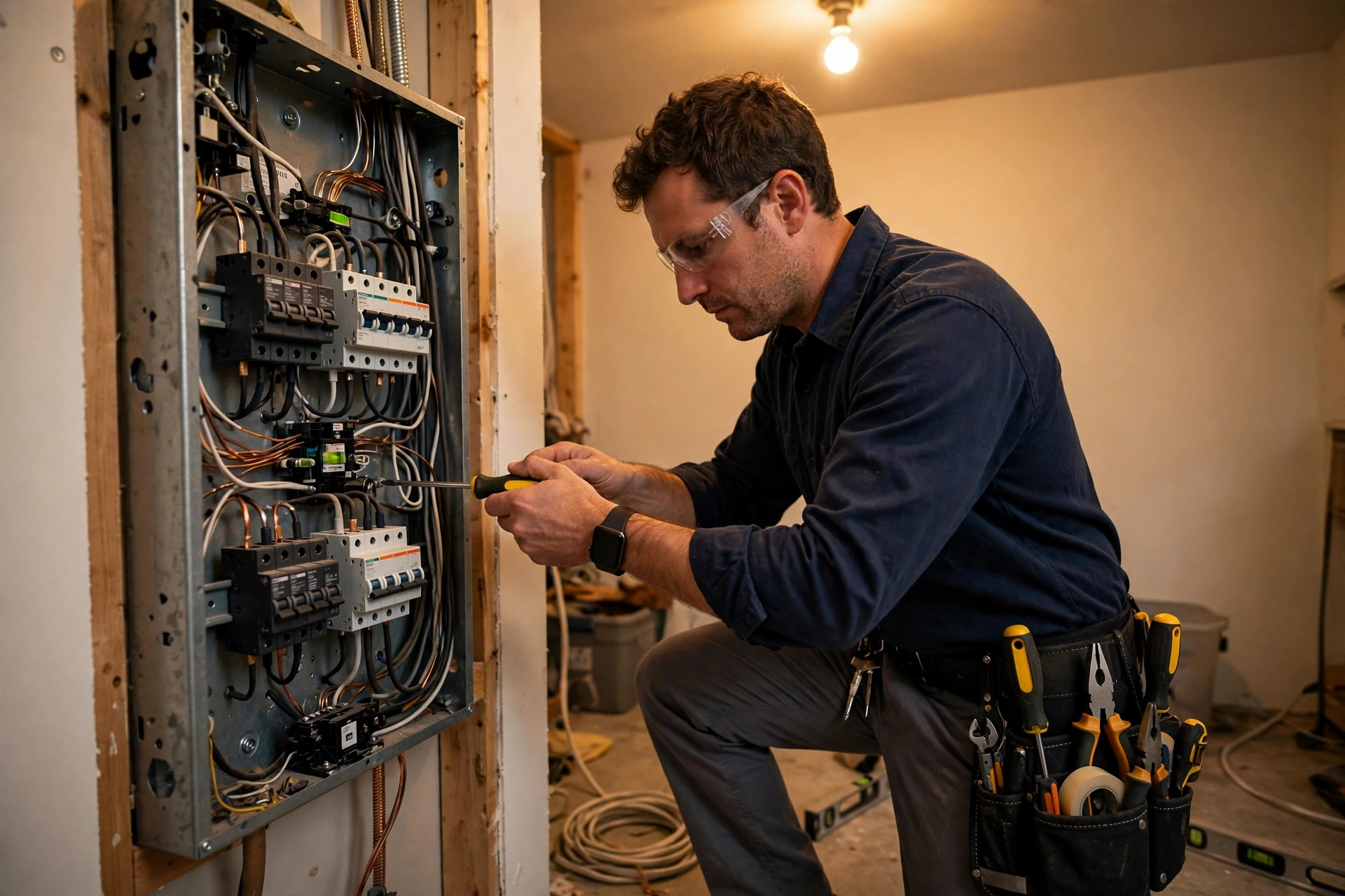 Sample electrical website concept photography